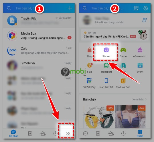 cách tải bộ sticker ami bụng bự mèo dễ thương